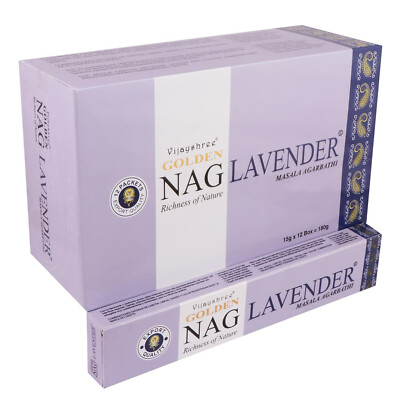 Vijayshree Golden Masala Agarbatti Nag Lavender Fragranc Incense Sticks Diffuser