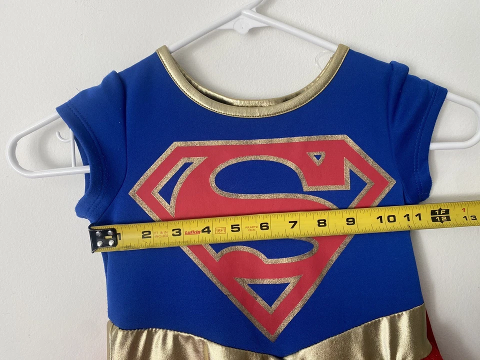 Disfraz de Supergirl Vestido con Capa Adjunta Talla XS (4-5) Foto 4 de 4