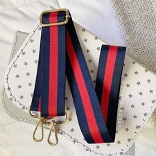Red and Blue Web Canvas Purse Strap Replaceme...