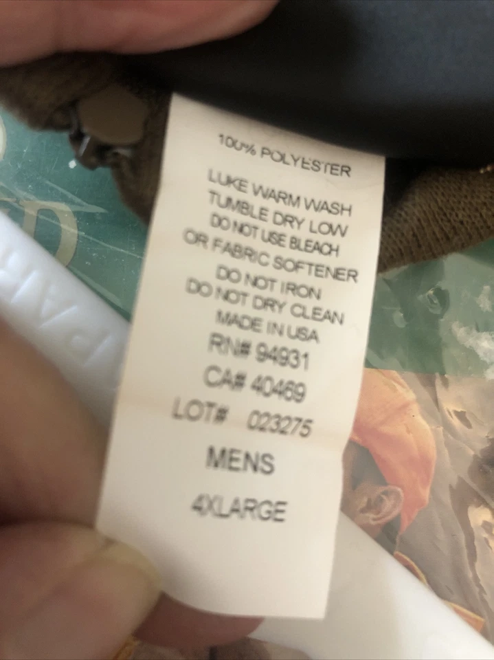 NEW IN PACKAGE -- REDHEAD MENS Thermolite UNDERWEAR SHIRT DuPont Size 4X Brown - Image 3 of 4