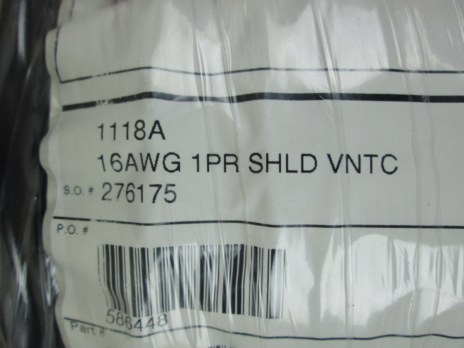 HWC 200 Feet Of 3 Wire 16AWG 1PR Shield Vinyl Nylon Tray Cable Part No 1118A CS2