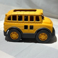 Green Toys School Bus 10.75” Pretend Play Motor Skills Toy Made in USA Excellent
