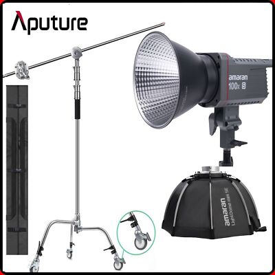Amaran AL-100X S LED Videoleuchte Bowens 2700K-6500K +Light Dome mini SE+C Stand