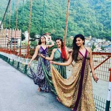 10pc Assorted Silk Sari Wholesale Lot Of Indian Women Dress Free Size Women Maxi