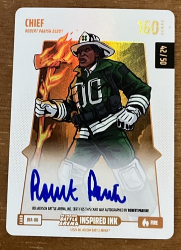 2024 Bo Jackson Battle Arena Chief Debut Robert Parish Fire AUTO /50 - Inspired