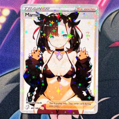 SABRINA WAIFU TRAINER Card | Pokémon Full Art Custom Ecchi Sexy Anime Holo SAR $19.99 - Foto 13