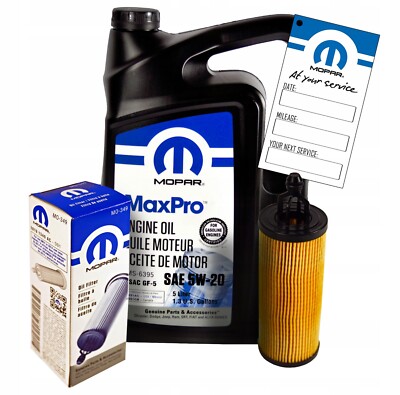 MOPAR 5W-20 5L + FILTER MO-349 DODGE AVENGER 3.6 V6 2014-