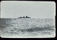 Russian MAAZ Class Battle Ship 1947 Glass Military Photo Slide Vtg