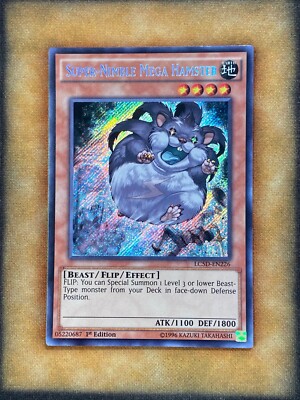 Yugioh Super-Nimble Mega Hamster LC5D-EN226 Secret Rare 1st Ed NM