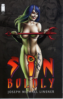 Sin Boldly One-Shot Image 2013 signed by Joseph Michael Linsner
