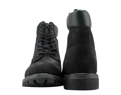 Timberland 6-Inch Premium Waterproof Black Nubuck Men's Boots