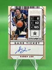 🔴 Red  Foil 2020-21 Contenders Draft Pick Game Ticket #134 Saben Lee Auto