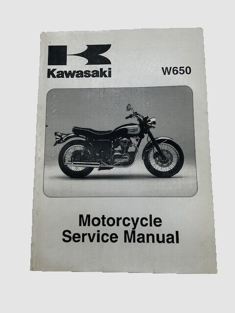 1999-2004 Kawasaki W650 Factory Shop Repair Service Manual Book