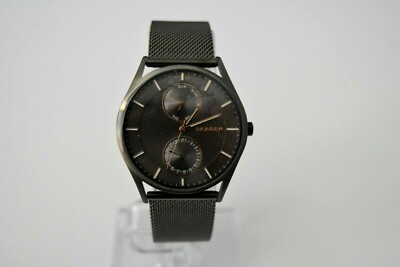 New Skagen Authentic Gunmetal Mesh Gray Dial SKW6180 $185  display picture 1