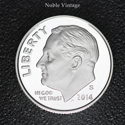 2014 S Silver Proof Roosevelt Dime - From a Proof Set - 90% Silver
