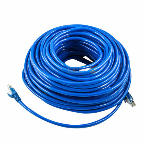100 pieds CAT6 CAT 6 RJ45 cordon de raccordement réseau Ethernet LAN 30 M bleu neuf - Photo 1/5