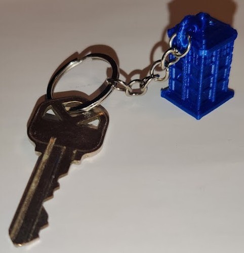 Tardis Keychain (3d print) - 第 2/5 張圖片