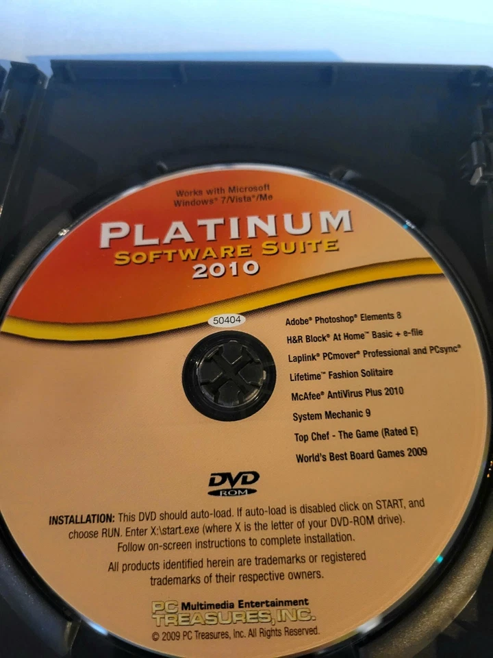 Platinum Software Suite Deluxe 2010 Vintage Rare Preowned - Image 4 of 4