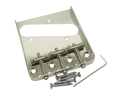 Vintage Spiral Saddles Bridge for Telecaster  Tele  Guitar - CHROME