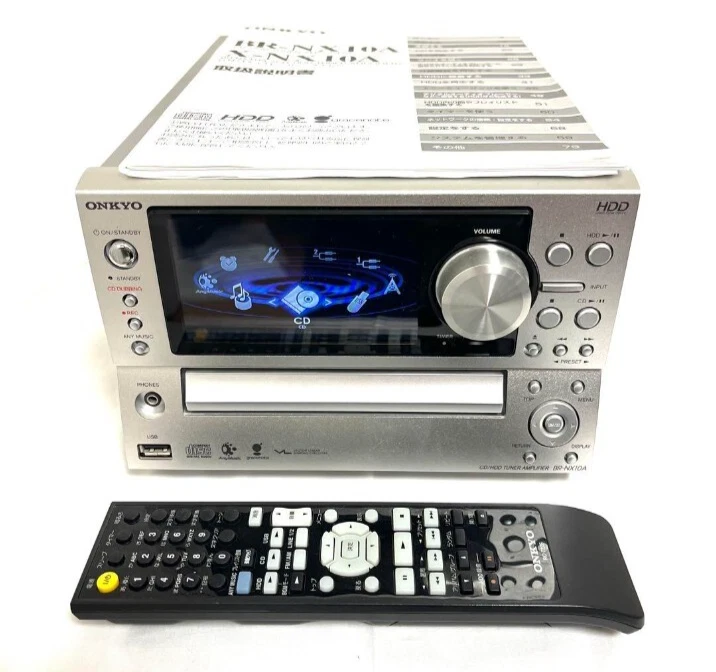 ONKYO HDD コンポ CDプレーヤー オンキヨー、HDD内蔵コンポに制振性を追求した新モデル