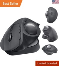 MX Ergo Plus Wireless Trackball Mouse, 2048 dpi Optical Sensor, 8 Buttons, 4-...