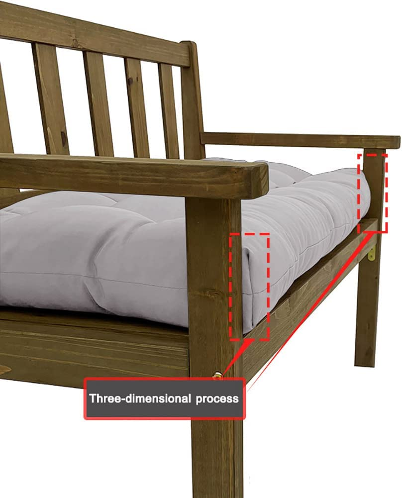 Waterproof Indoor/Outdoor Garden Bench Seat Cushions,Tufted Loveseat