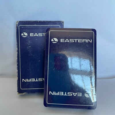 Vintage Eastern Airlines Bridge Size Playing Cards 1970s Open Box/Cards Sealed