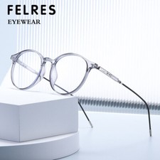 TR90 Round Anti Blue Light Eyeglasses Unisex Fashion Clear Lens Glasses Frames