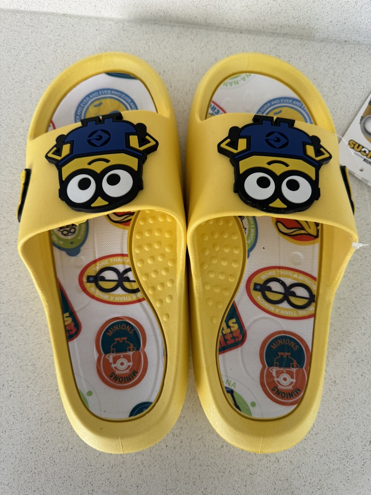 PANTOFOLA D’ORO Scarpe scorrevoli estive Minions per bambini Bob Minion 36 37 taglia nuove