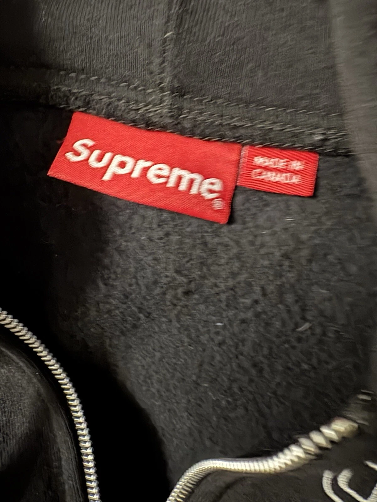 Felpa con cappuccio Supreme Large Zip 2019 NYC Noah Carpet Company rara