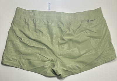 Adidas Pacer Woven Deboss Training Running Shorts Magic Lime