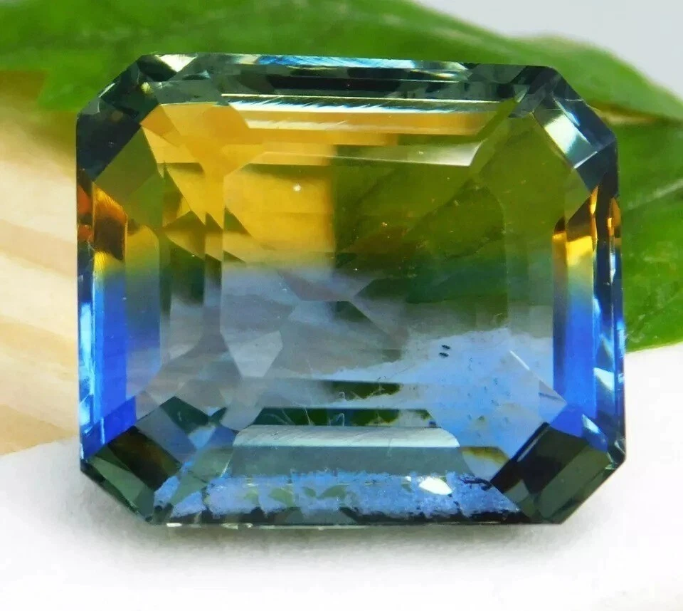 Tourmaline Bi-Colour Emerald Cut 41-42 Ct Natural EGL Certified Loose Gemstone - Image 3 of 4