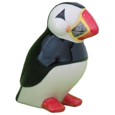 Wachtel Keramik Papageientaucher 3 Zoll Figur