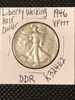 1946 Liberty Walking Half Dollar  DDR-001, FS-801  VF+++  *KEY DATE*
