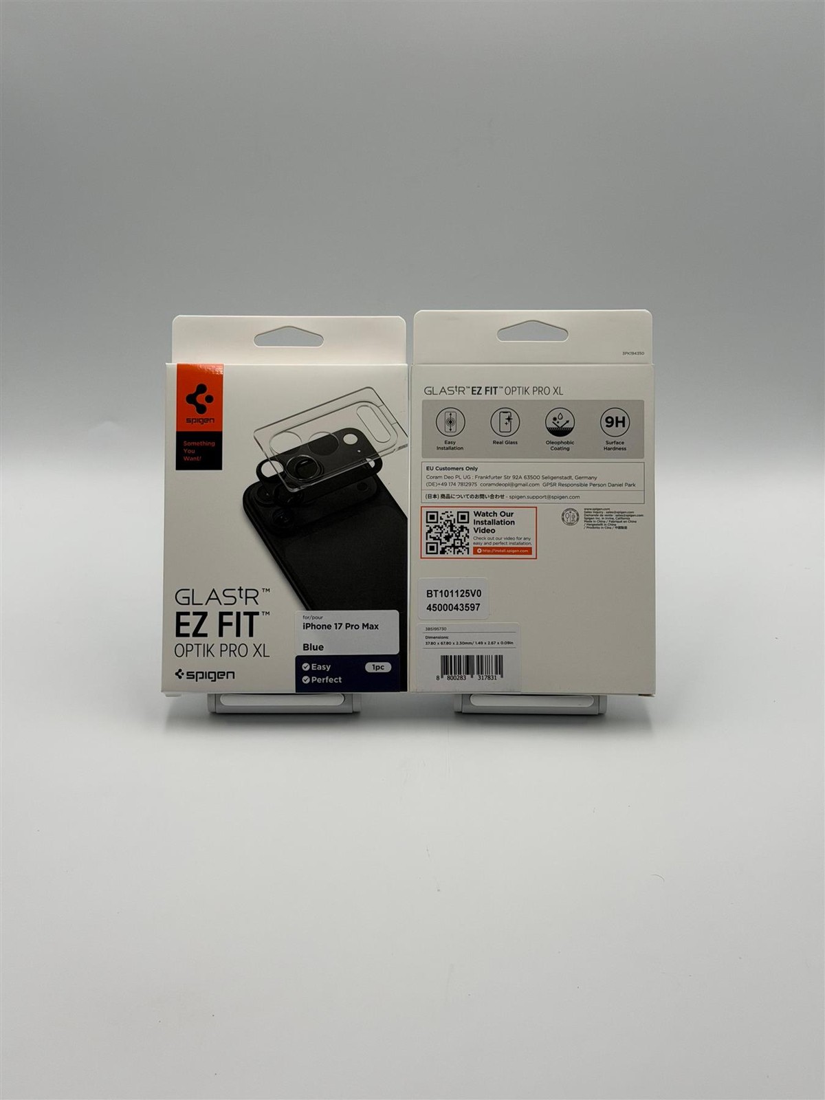 Spigen Glastr EZ Fit Optik Pro XL Camera Lens Protector 17 Pro Max 6.9"" Blue