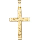 Jobo pendant cross 585 gold yellow gold hammered gold pendant gold cross cross pendant