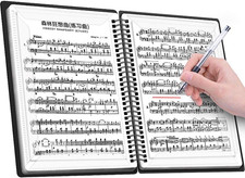 A4 60Pages Music File Folder Modify Piano Score Mark Music Clef Sheet, Storage