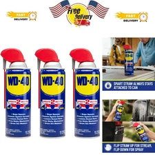 3-Pack WD-40 Smart Straw Multi-Use Spray - 12 Oz, Rust Preventer and Lubricator