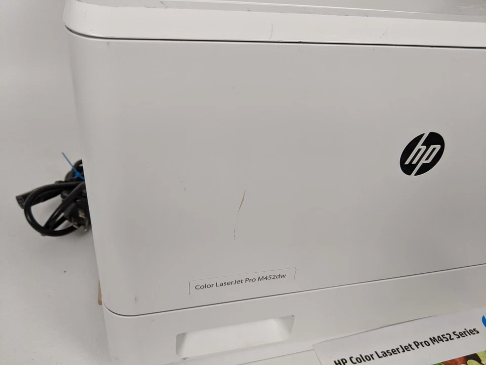 HP Color LaserJet Pro M452dw Laser Printer Duplex Wireless NO TONER Pages 19607 - Image 2 of 4