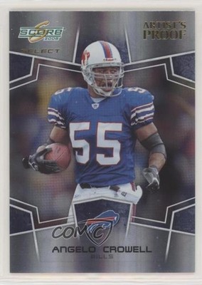 2008 Score Select Artist's Proof 8/32 Angelo Crowell #36 pn1