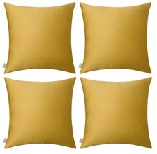 Thmyo 4-Pack 100 Cotton Comfortable Solid Decorative Throw Pillow Case...