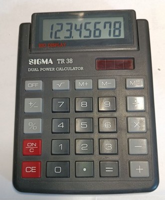 sigma tr38 solar dual power calculator funktionsfähig