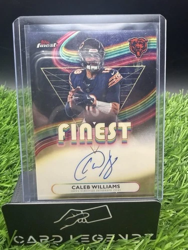 Caleb Williams 2025 Superfractor 1/1 Auto Topps Finest Chicago Bears