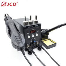 2 in 1 Soldering Station 8586 Digital Display SMD Rework Hot Air Gun Solder Iron
