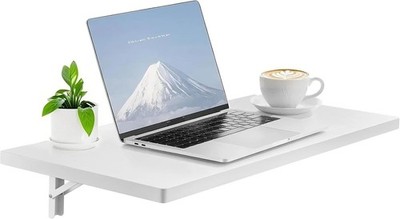 VEVOR Wandmontage Schwebender Klapptisch Laptop Schreibtisch Home Office 31,5 x 15,7 Zoll
