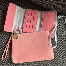 Authentic Pandora Me Pink Collector Clutch Wristlet Pouch and Jewelry organizer