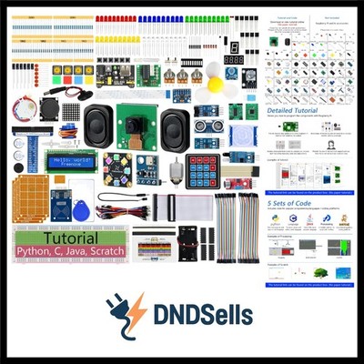Komplettes Starter Kit für Raspberry Pi 5 4 B 3 B+ 500 Zero 2 W, 1170-Seiten-...