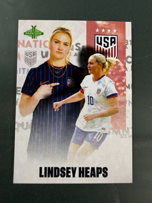 #ad Lindsey Heaps #19 2025 Parkside USWNT Card $1.99