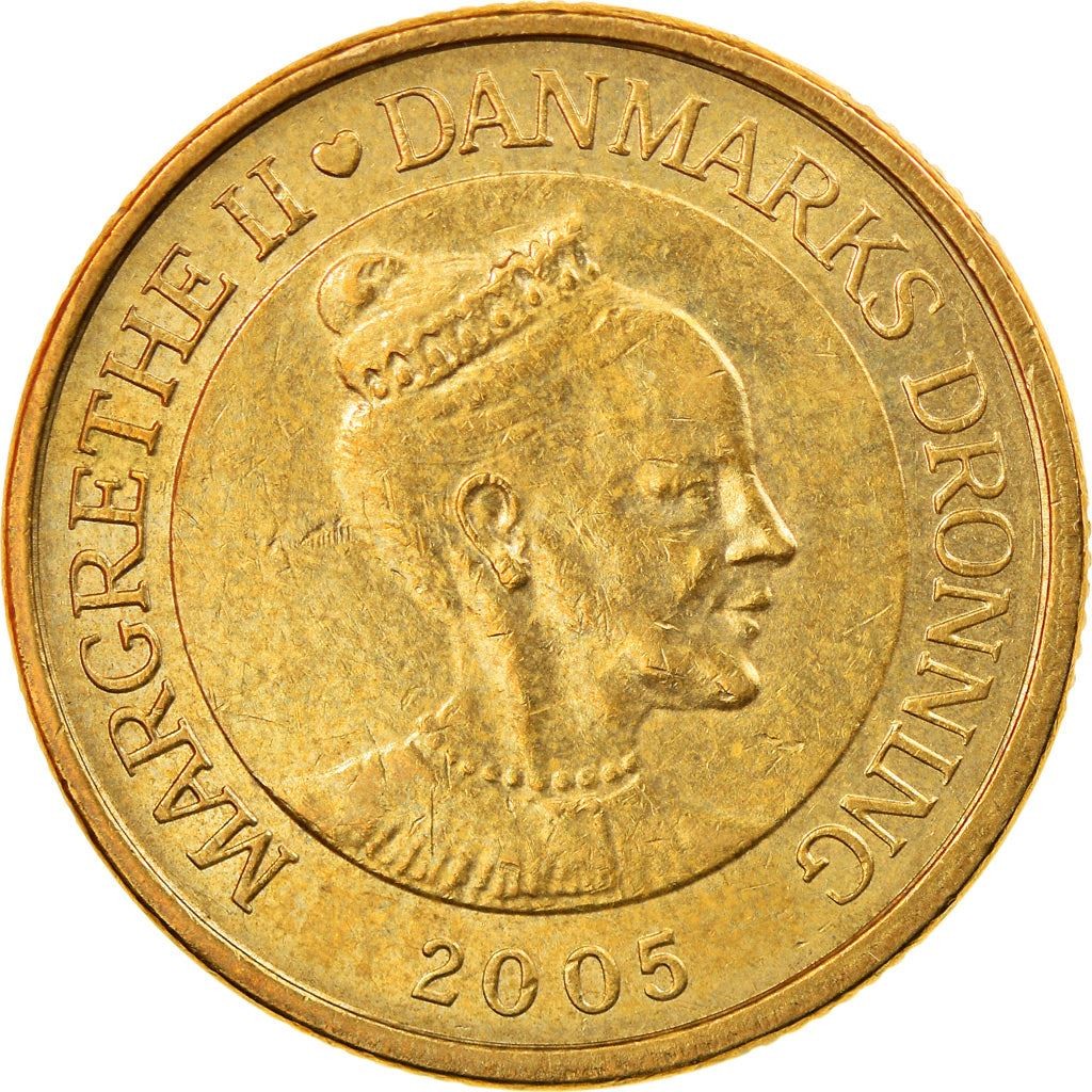 Danish Coin 20 Kroner | Queen Margrethe II 4th portrait | Denmark