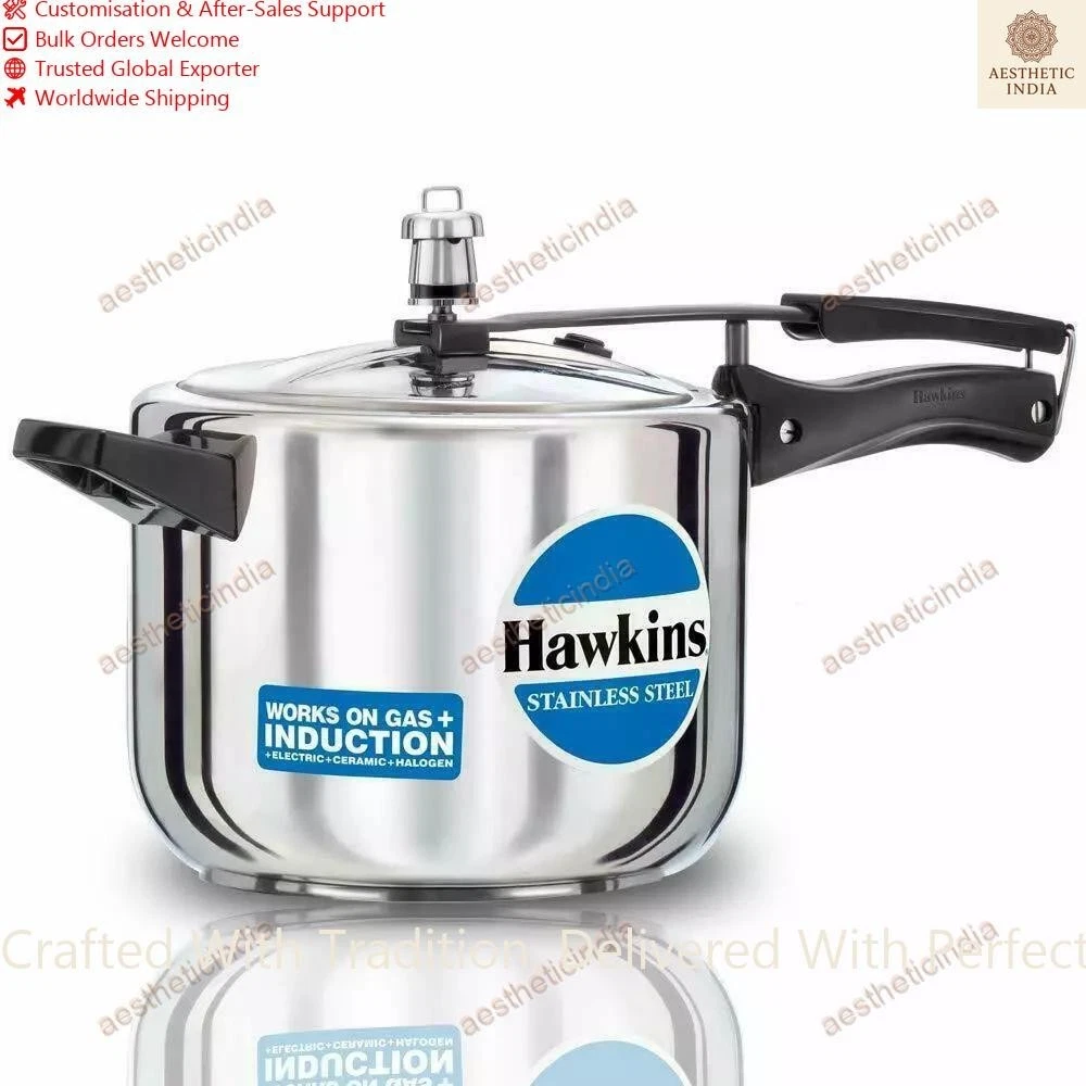 Hawkins Pressure Cooker 5 Litres Stainless Silver Best Gift For All Occasion
